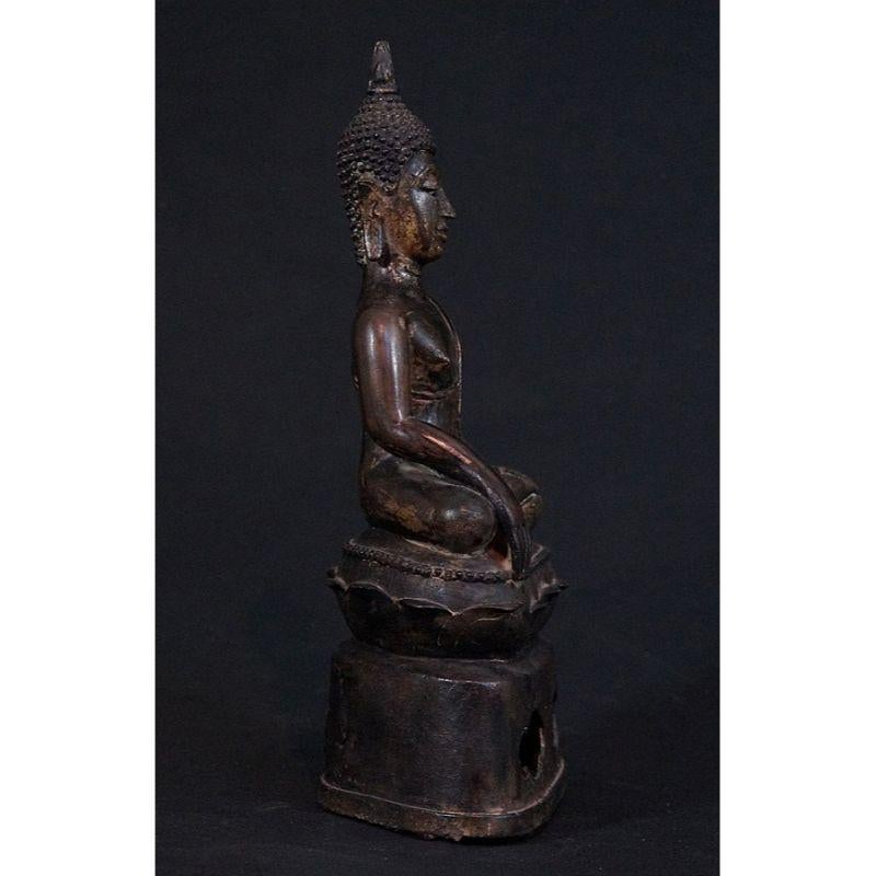 Bronze Antique Thai Buddha Statue from Thailand For Sale