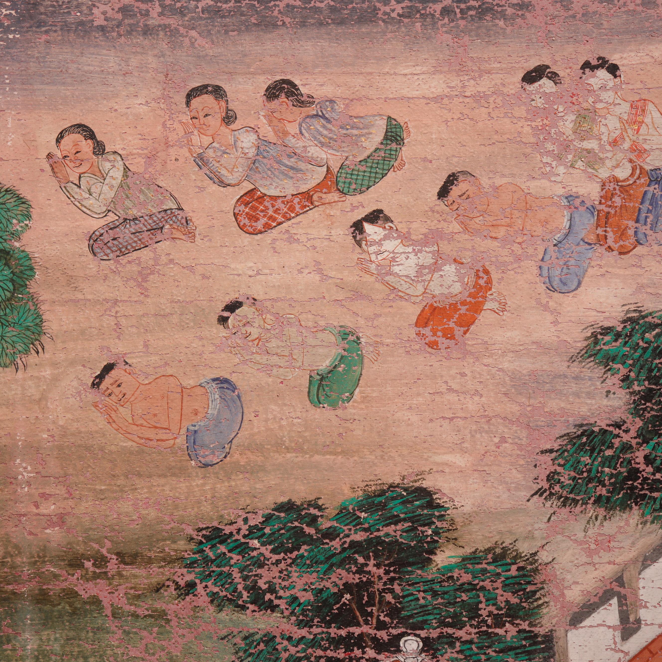 thai buddha painting