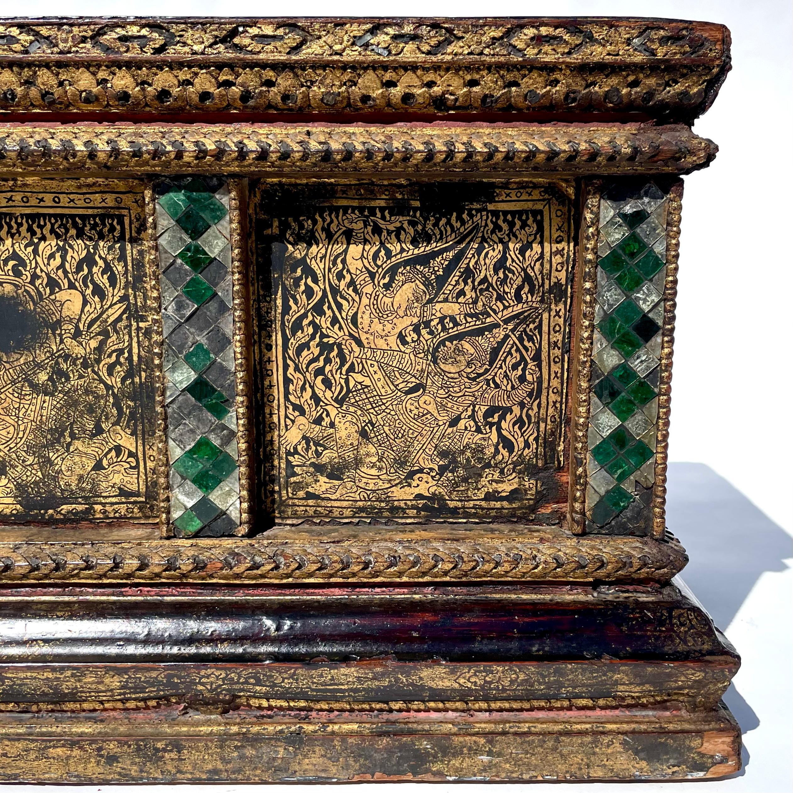 Other Antique Thai Buddhist Manuscript Box, Rattanakosin Kingdom