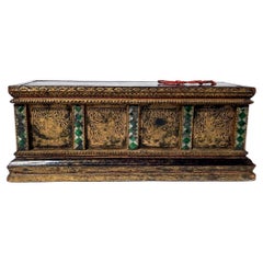 Antique Thai Buddhist Manuscript Box, Rattanakosin Kingdom