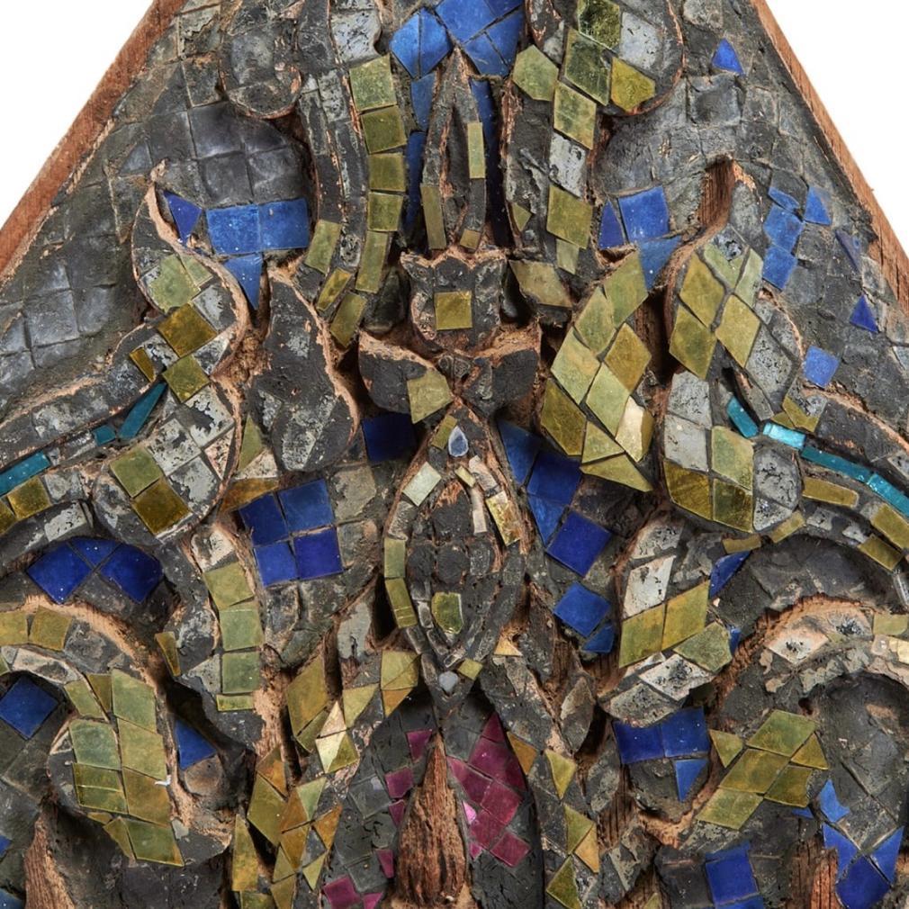 Antique Thai Buddhist Temple Gable Panel For Sale 6