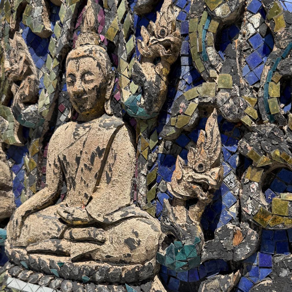 Antique Thai Buddhist Temple Gable Panel 6