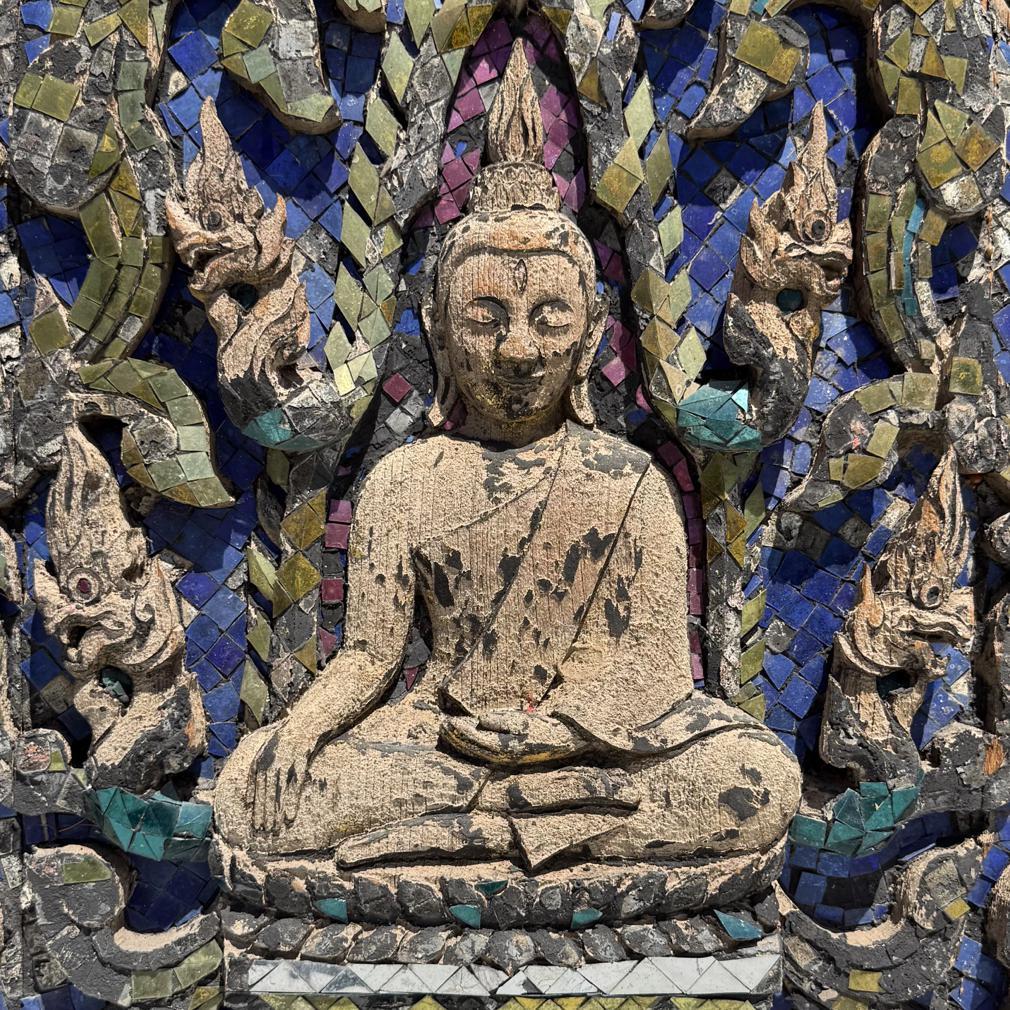 Antique Thai Buddhist Temple Gable Panel 1