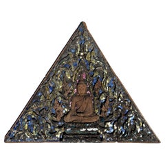 Antikes thailändisches buddhistisches Tempel-Kabelpaneel