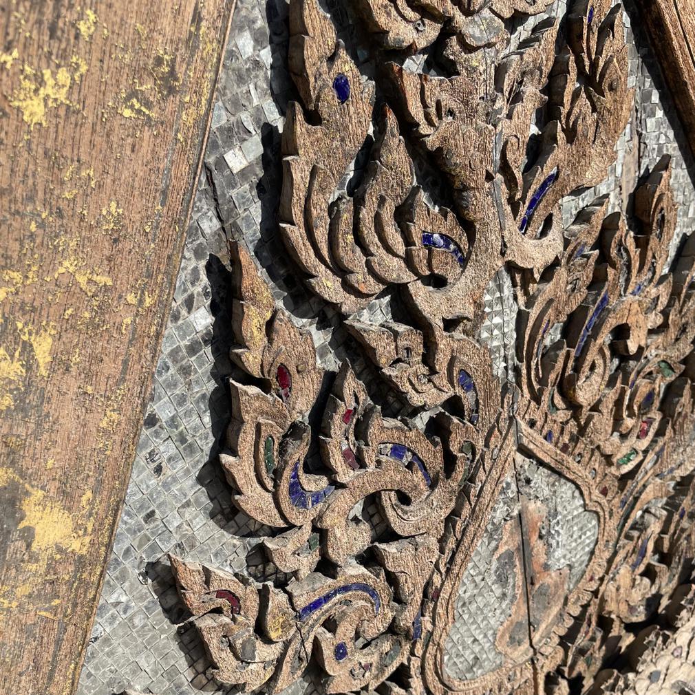 Antique Thai Buddhist Temple Pediment For Sale 3