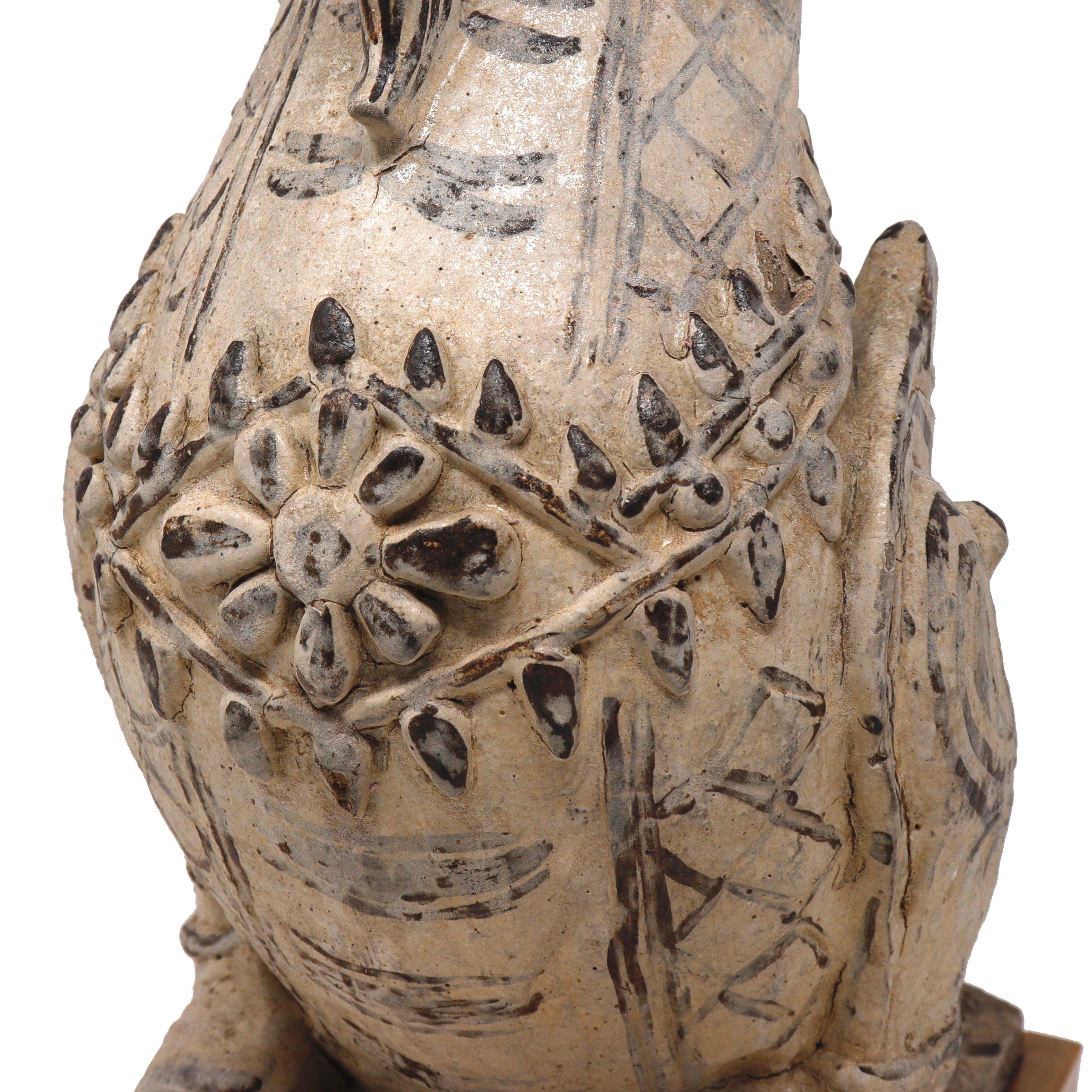 Antike thailändische Makara-Keramik-Schubladenfliesen, Sukhothai, 15. Jahrhundert. im Angebot 6