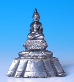 Antique Thai Silver Buddha