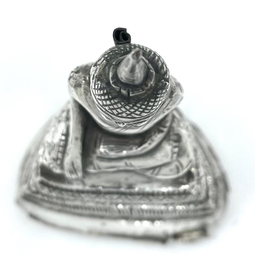 Antique Thai Silver Buddha For Sale 1