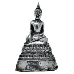 Antique Thai Silver Buddha
