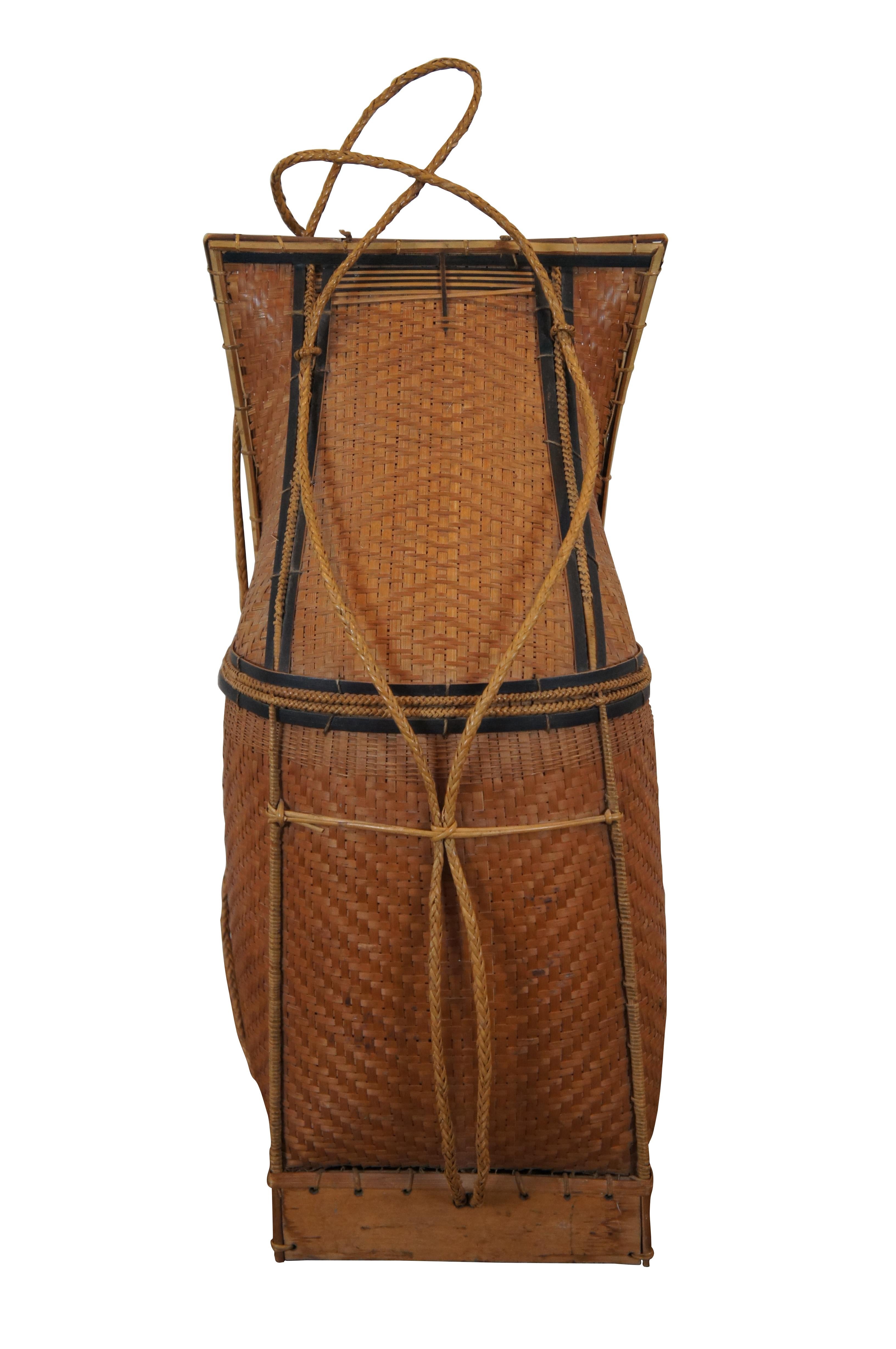 woven backpack basket