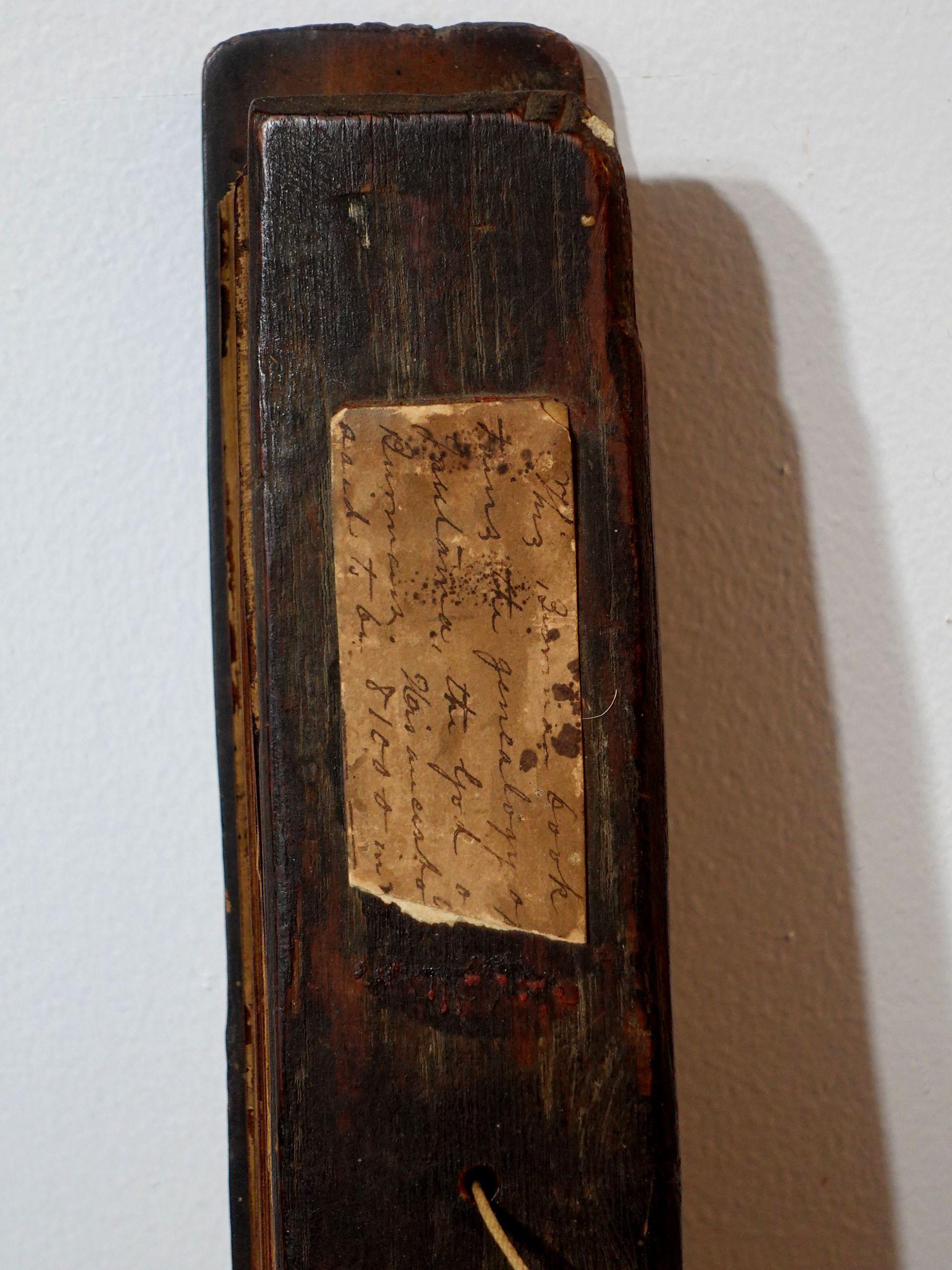 Hand-Crafted Antique Thailand Sutra Bamboo / Palm Leave Book, 1873 For Sale