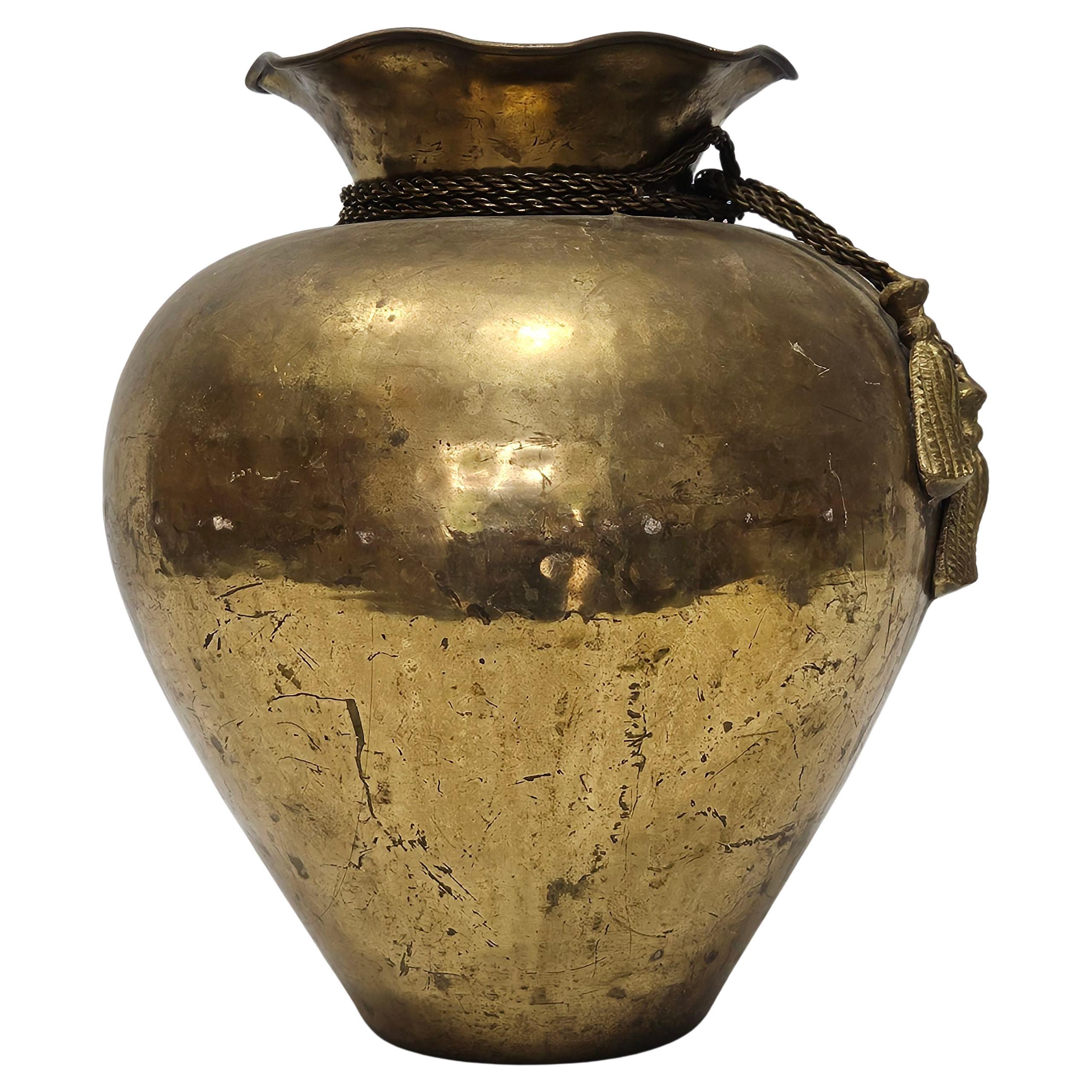 Antique The Bombay Brass Vase