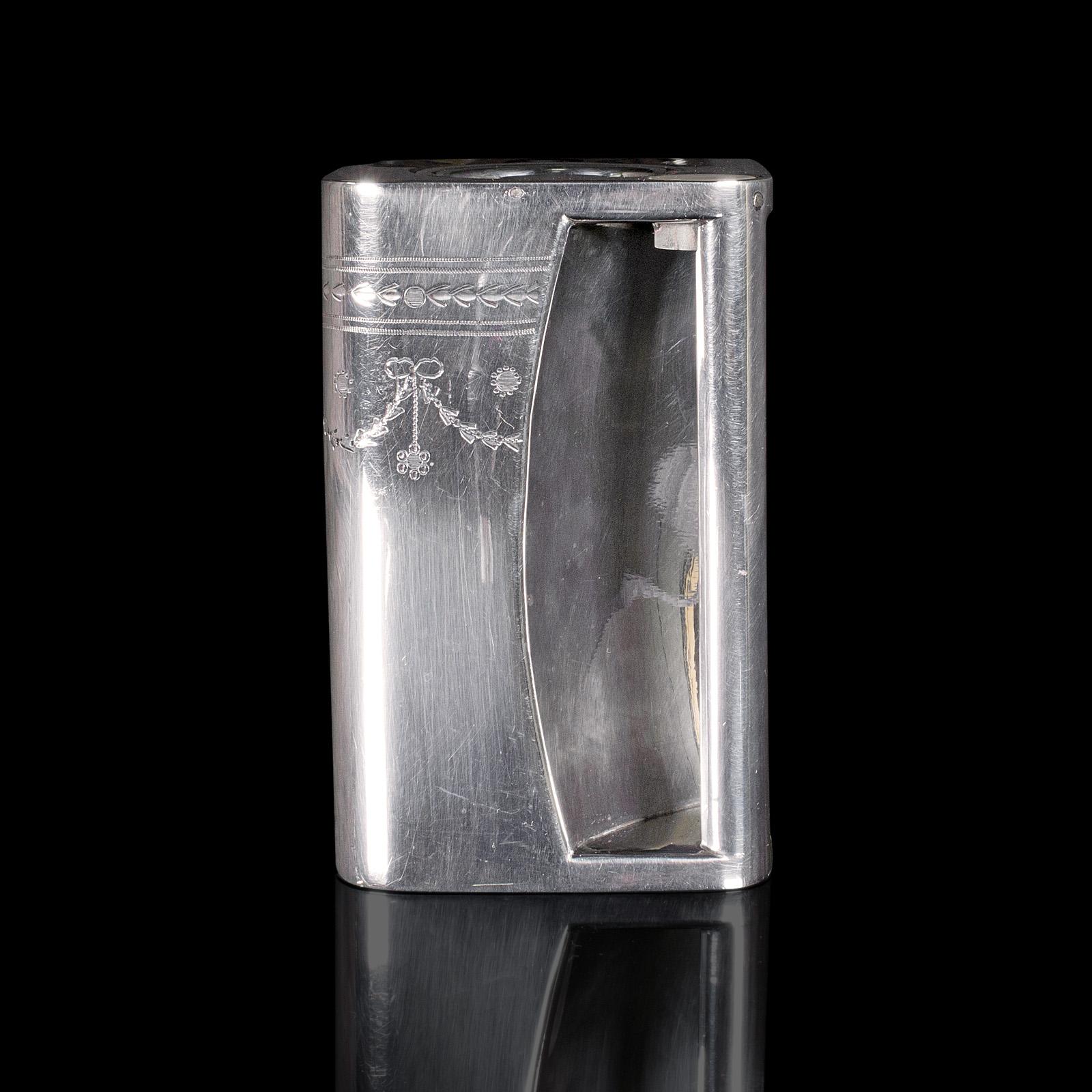 Antico set da tè e da caffè The Cube, piatto d'argento inglese, versatore, lattiera, 1920 In condizioni buone in vendita a Hele, Devon, GB