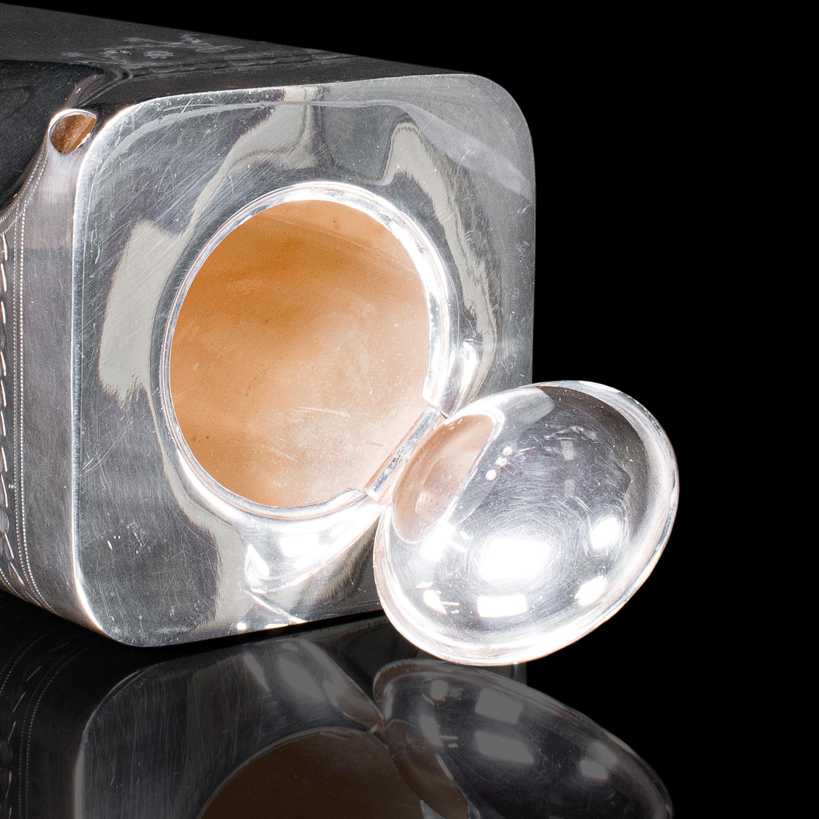 Placcato argento Antico set da tè e da caffè The Cube, piatto d'argento inglese, versatore, lattiera, 1920 in vendita