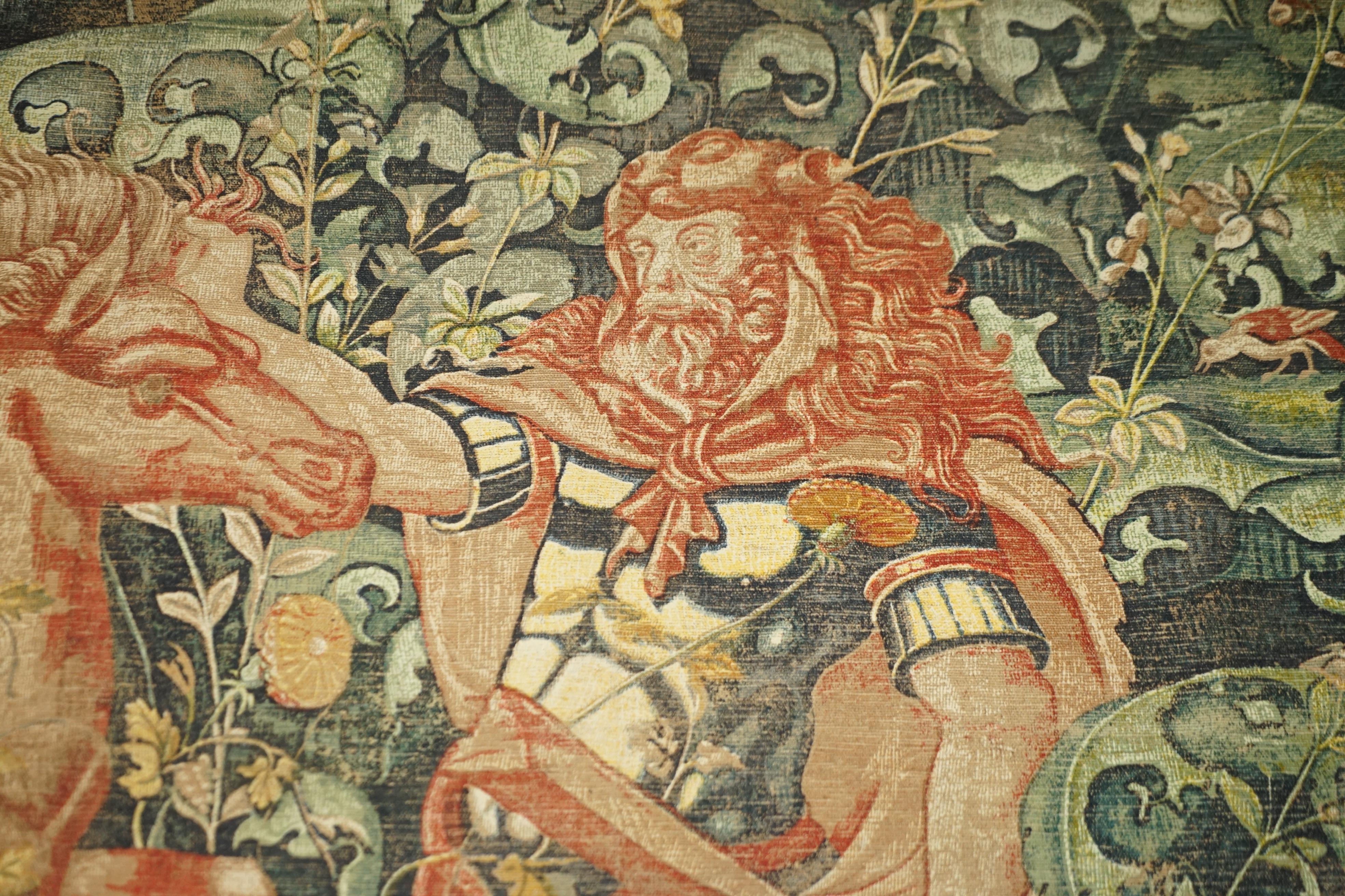 ANTIQUE THE LABOURS OF HERCULES TAPESTRY DiSPLAYED IN THE ROYAL PALACE MADRID 4
