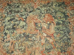 ANTIQUE THE LABOURS OF HERCULES TAPESTRY DiSPLAYED IN THE ROYAL PALACE MADRID