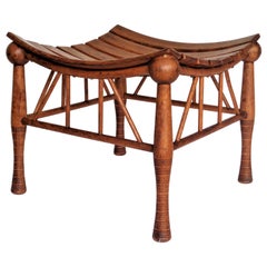 Antique Thebes Stool, Circa 1900