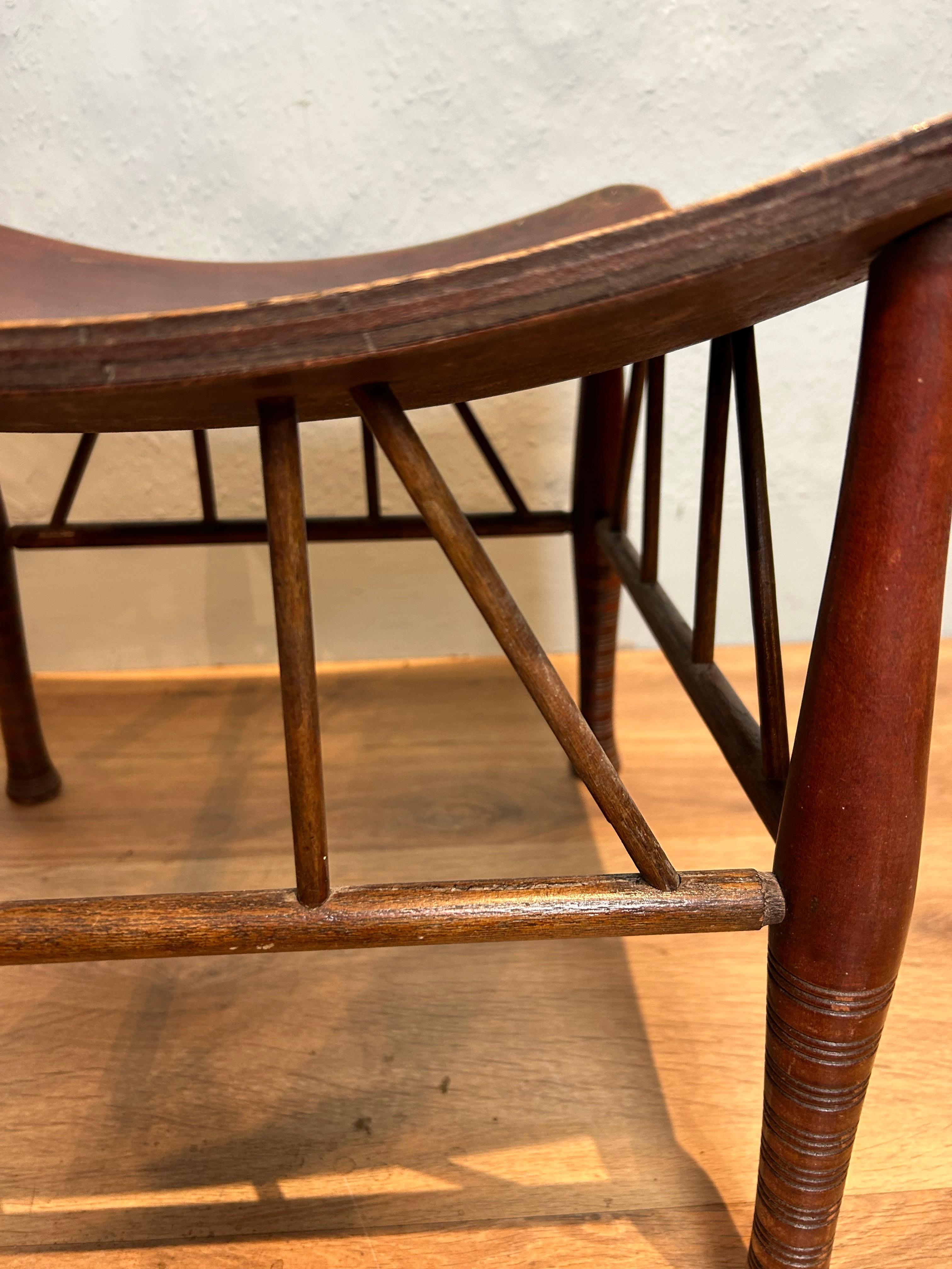 Antique Thebes Stool Circa 1910 In Good Condition In Sherborne, GB