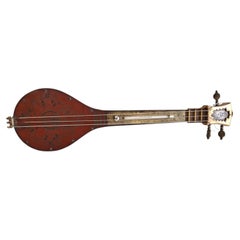 Antique thermometer in the shape of a mandolin 1900