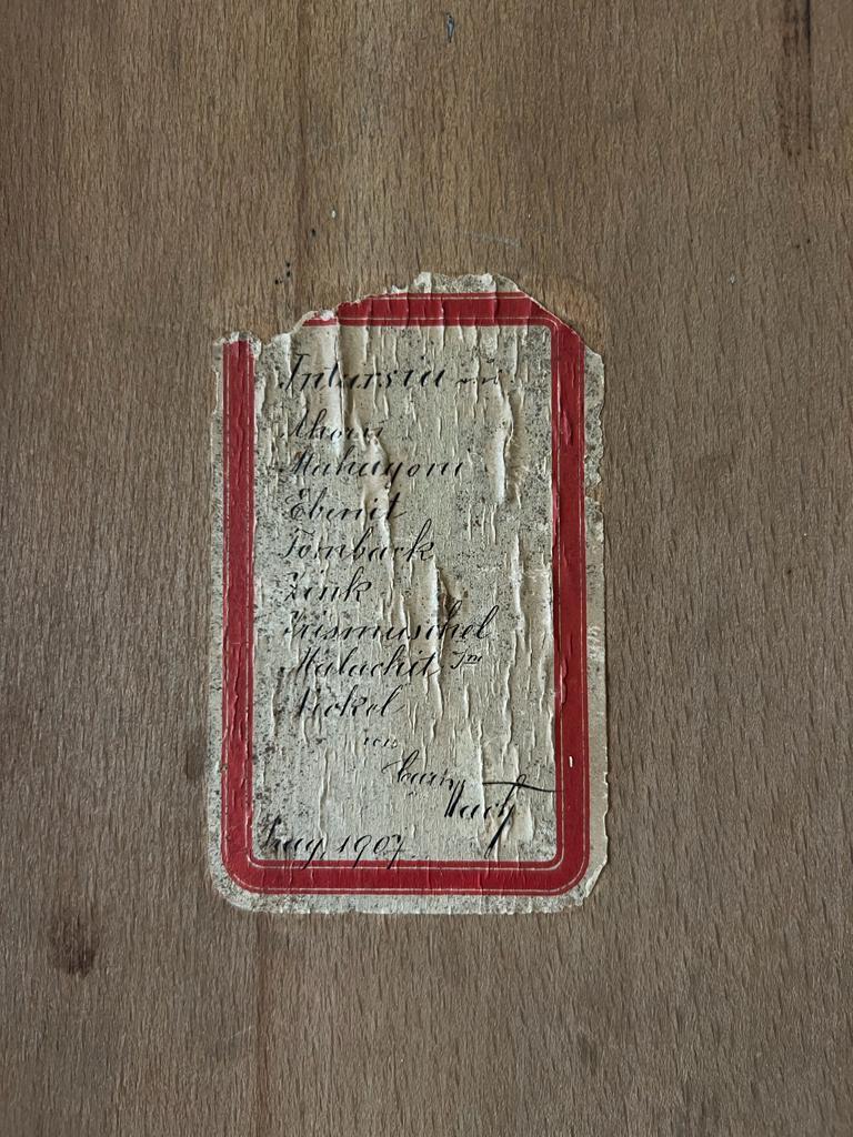 Antikes Thermometer, Intarsienarbeit, Wien Österreich, 1907 im Angebot 1