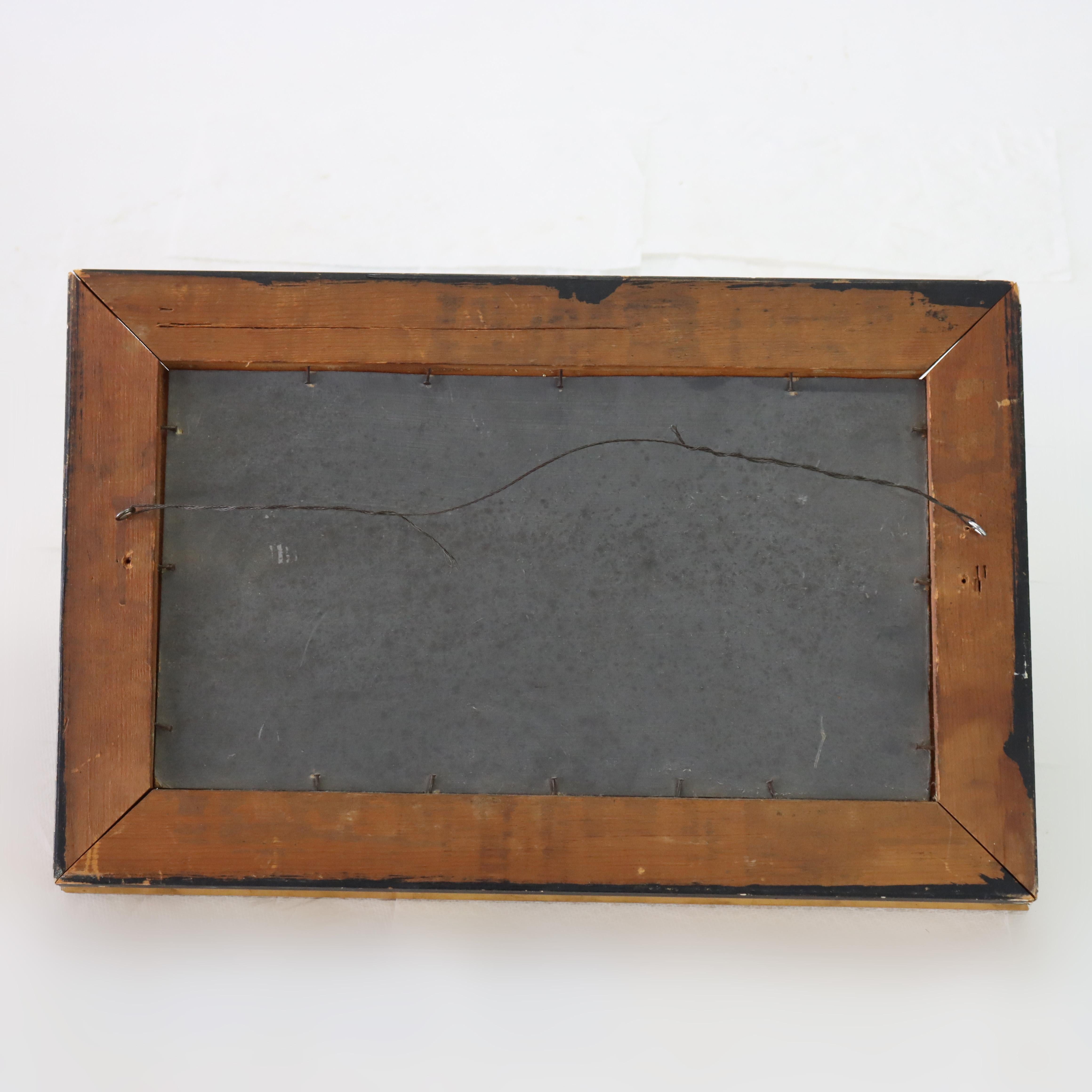 Huile sur carton ancienne de l'école de Thomas Chambers, Hudson River Scene c1880 en vente 1