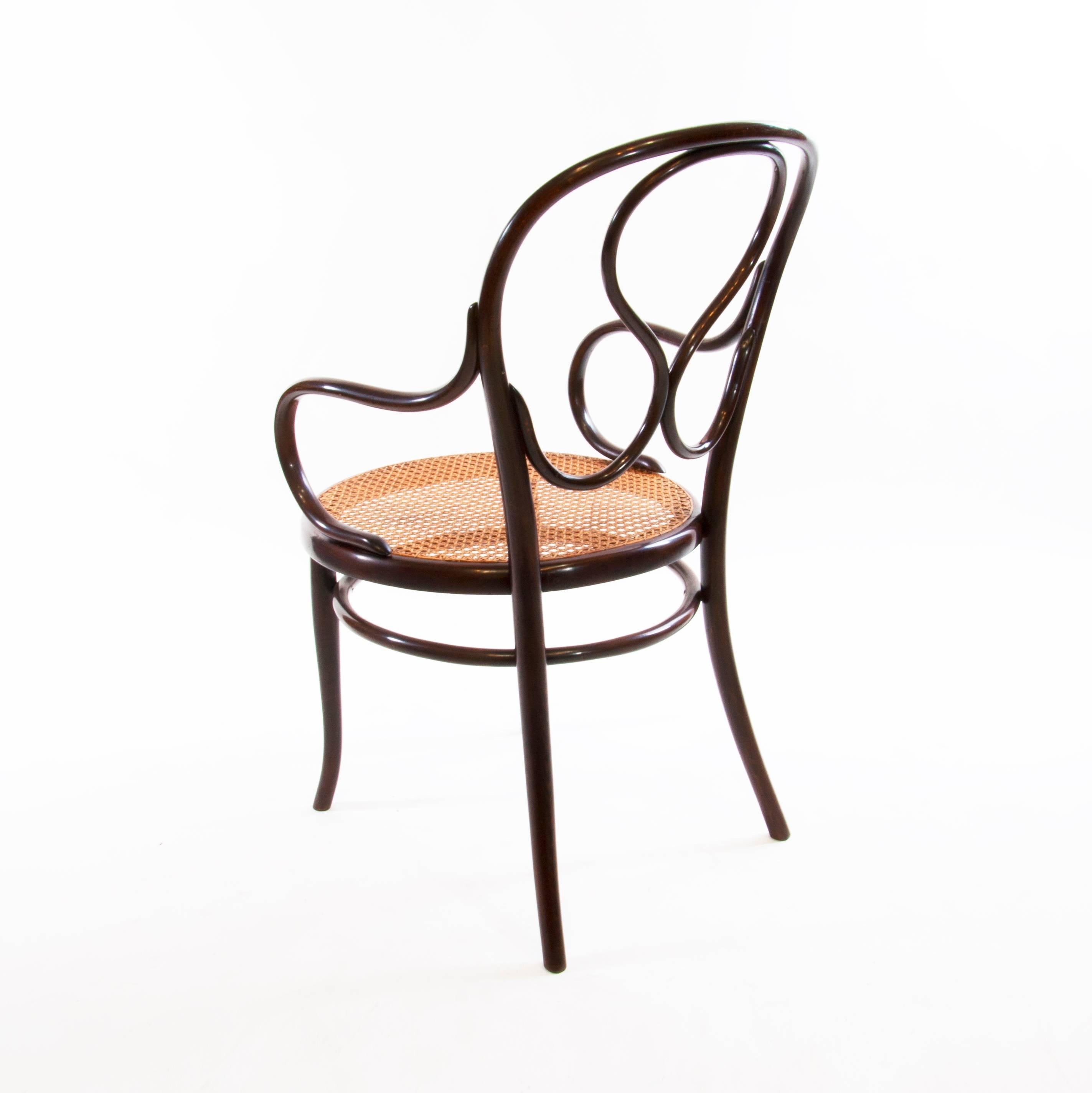 Biedermeier Antique Thonet Bentwood Armchair Fauteuil No. 20, circa 1900 For Sale