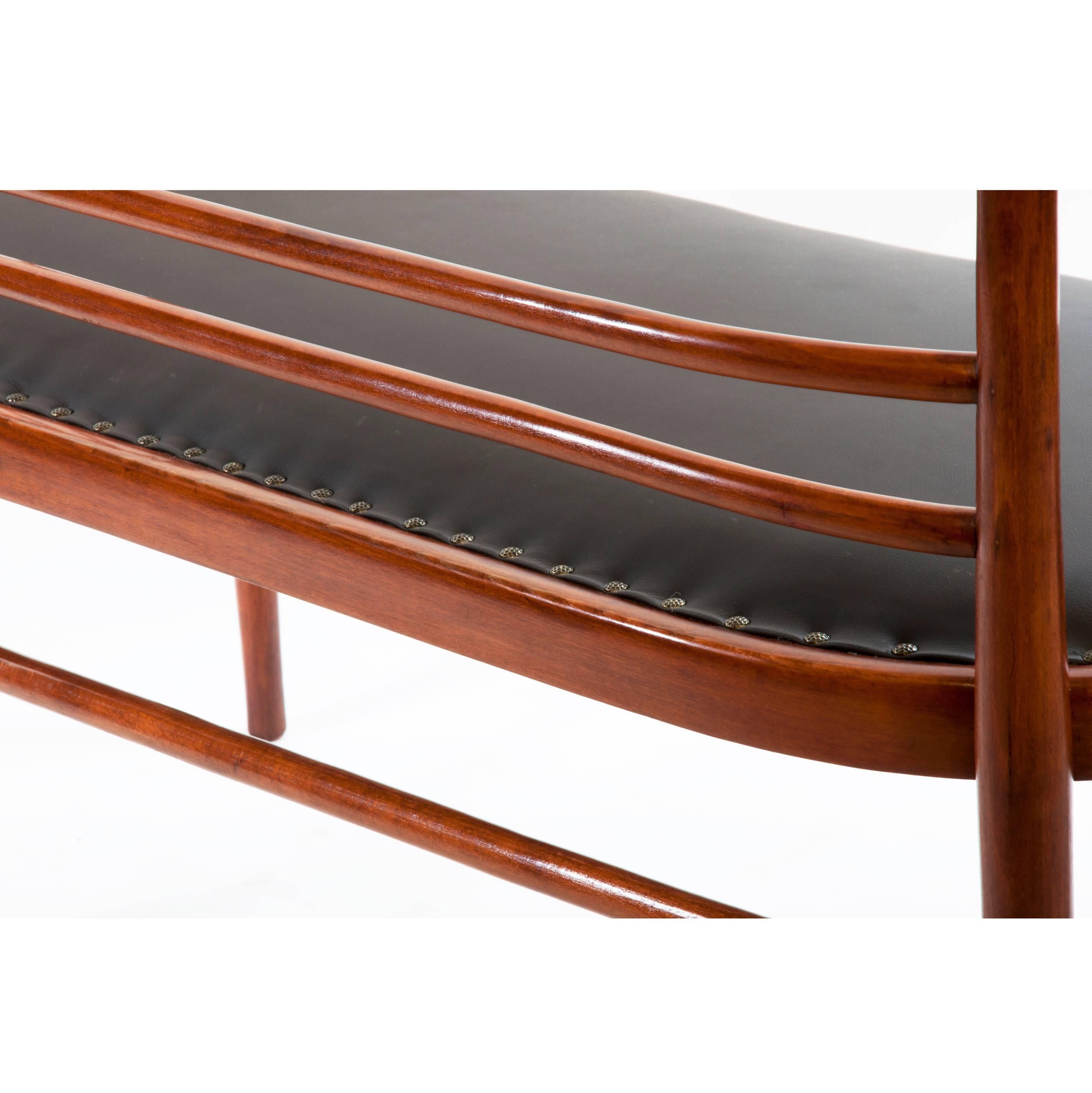 20th Century Antique Thonet Bentwood Bench B93 C Jugendstil For Sale