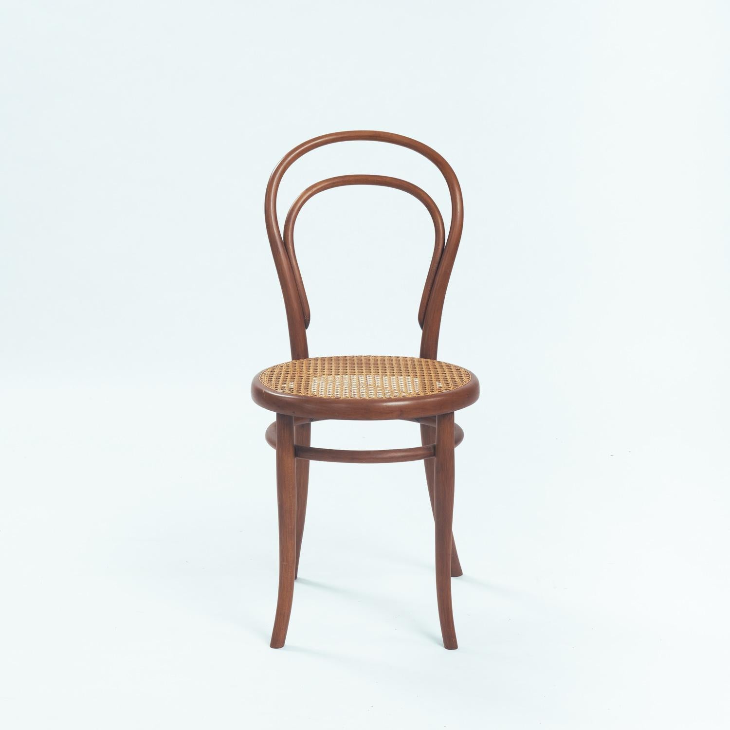 antique Thonet bistro chairs no 14 118 webbing bentwood, 1880, set of 3 For Sale 2