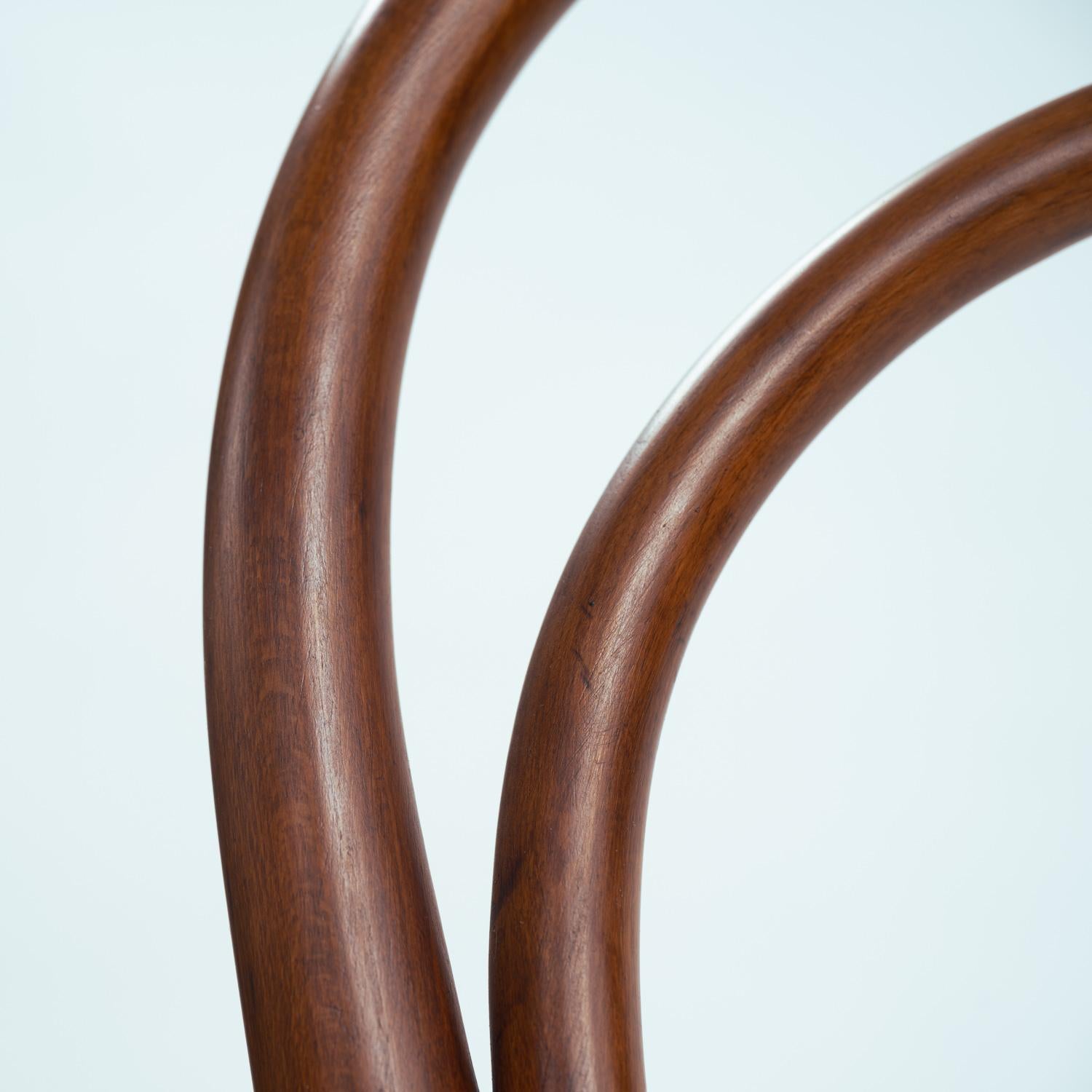 antique Thonet bistro chairs no 14 118 webbing bentwood, 1880, set of 3 For Sale 5