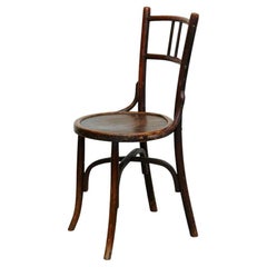 Chaise Thonet ancienne en bois, design allemand, diamètre de 36 pouces, vers 1920