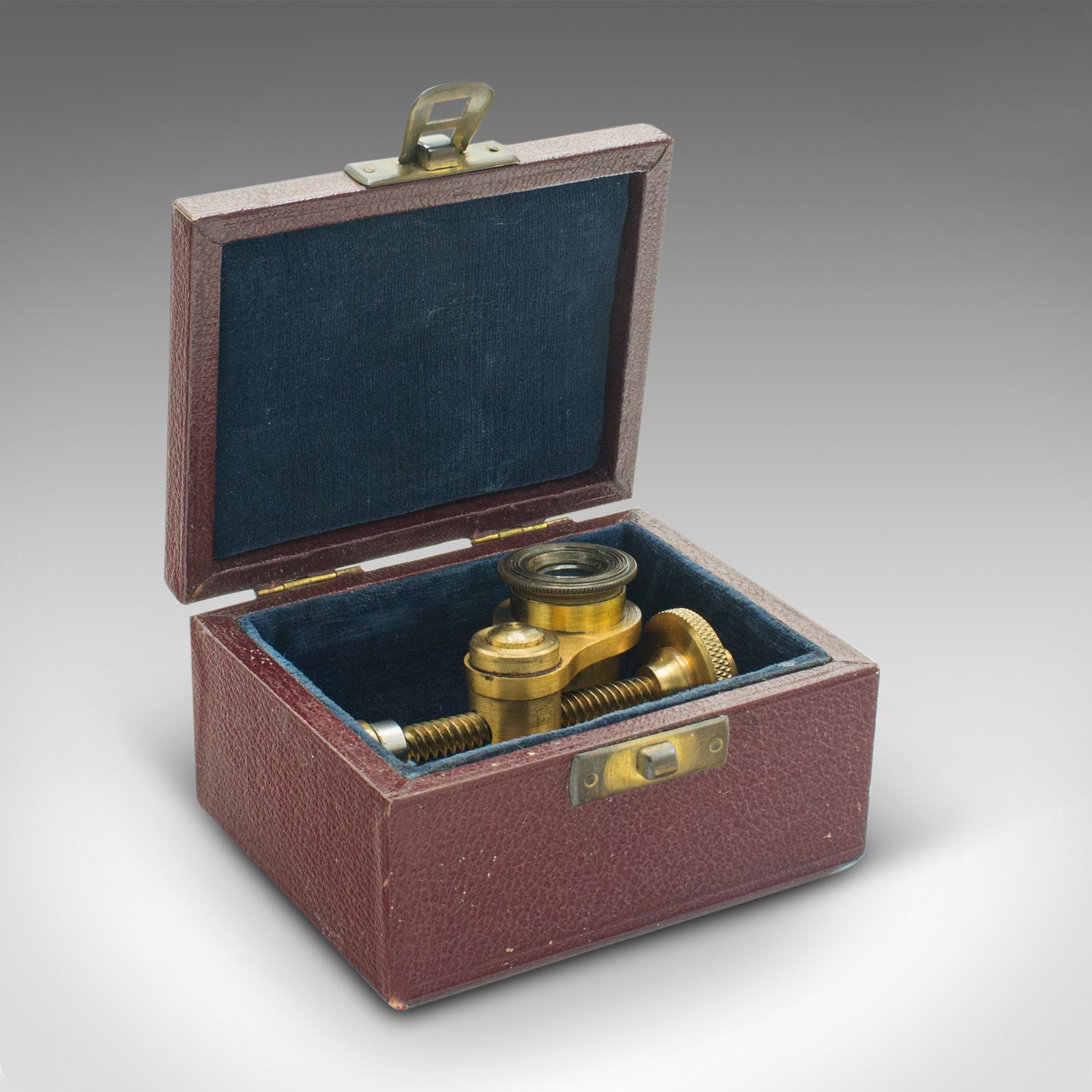 Antique Thread Counter, English, Brass, Industrial Instrument, Victorian, C.1900 7