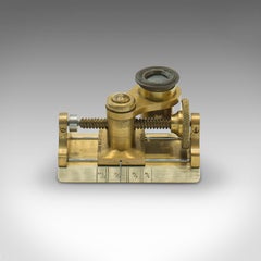 Antique Thread Counter, English, Brass, Industrial Instrument, Victorian, C.1900
