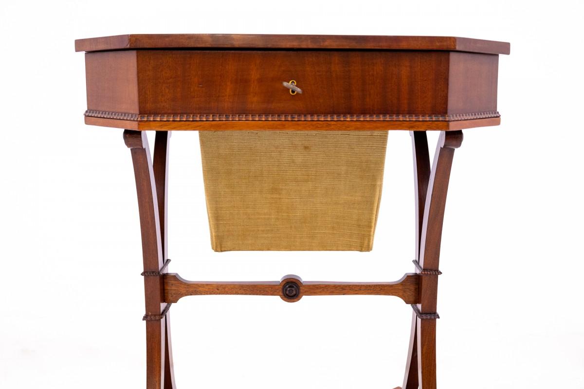Antique thread table, Northern Europe, circa 1880. For Sale 6
