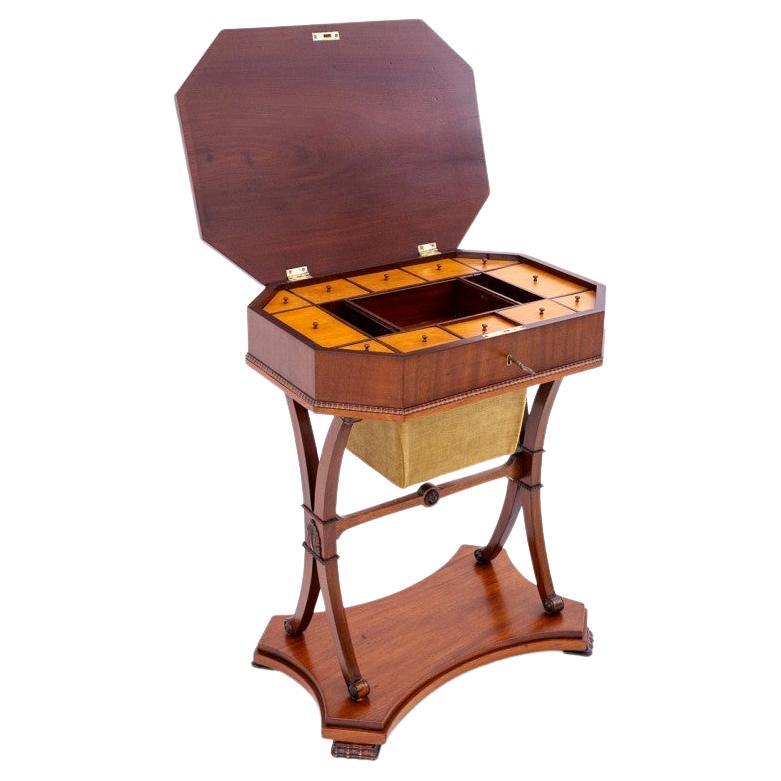 Antique thread table, Northern Europe, circa 1880. For Sale