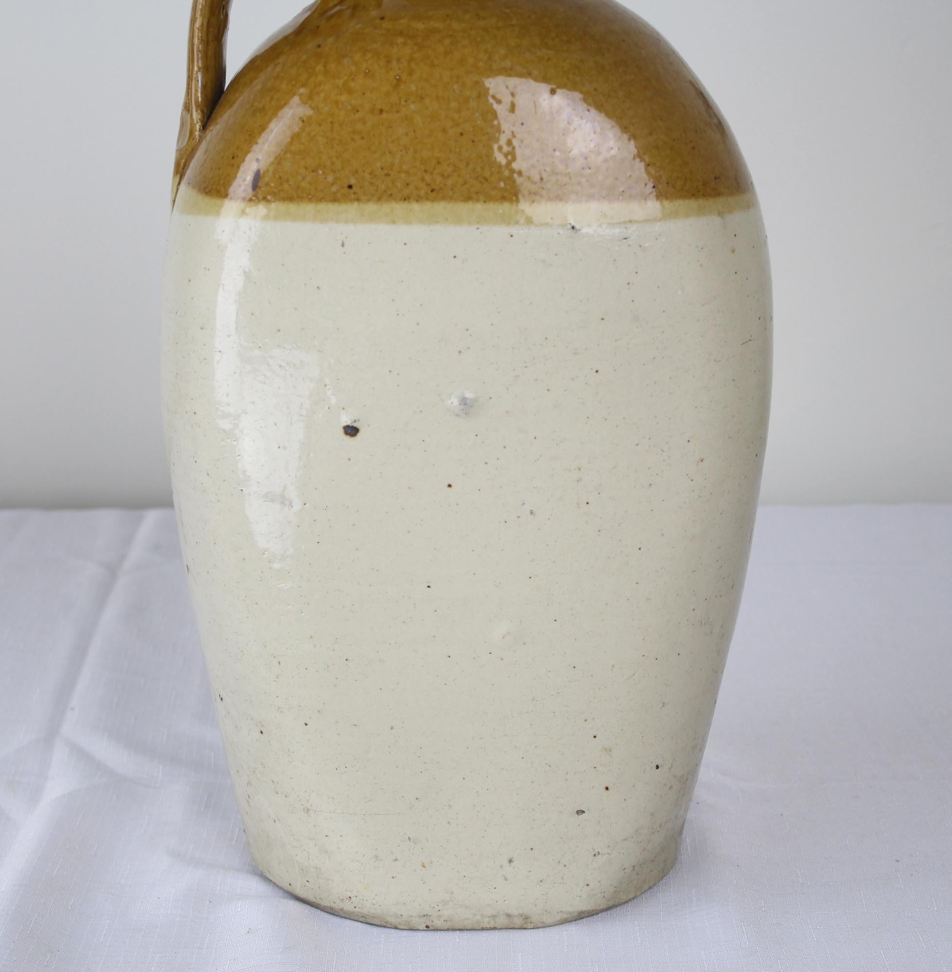 Glazed Antique Three Gallon Bristol Brewing Jug