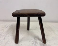 Antique Three Legged Oak Stool