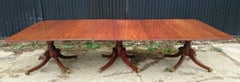 Antique Three Pedestal Dining Table