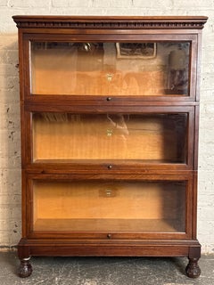Antique Three Piece Macey Barrister Bookcase