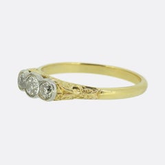 Antique Three-Stone Diamond Ring