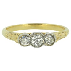 Antique Three-Stone Diamond Ring