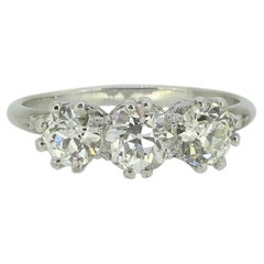 Antique Three-Stone Diamond Ring