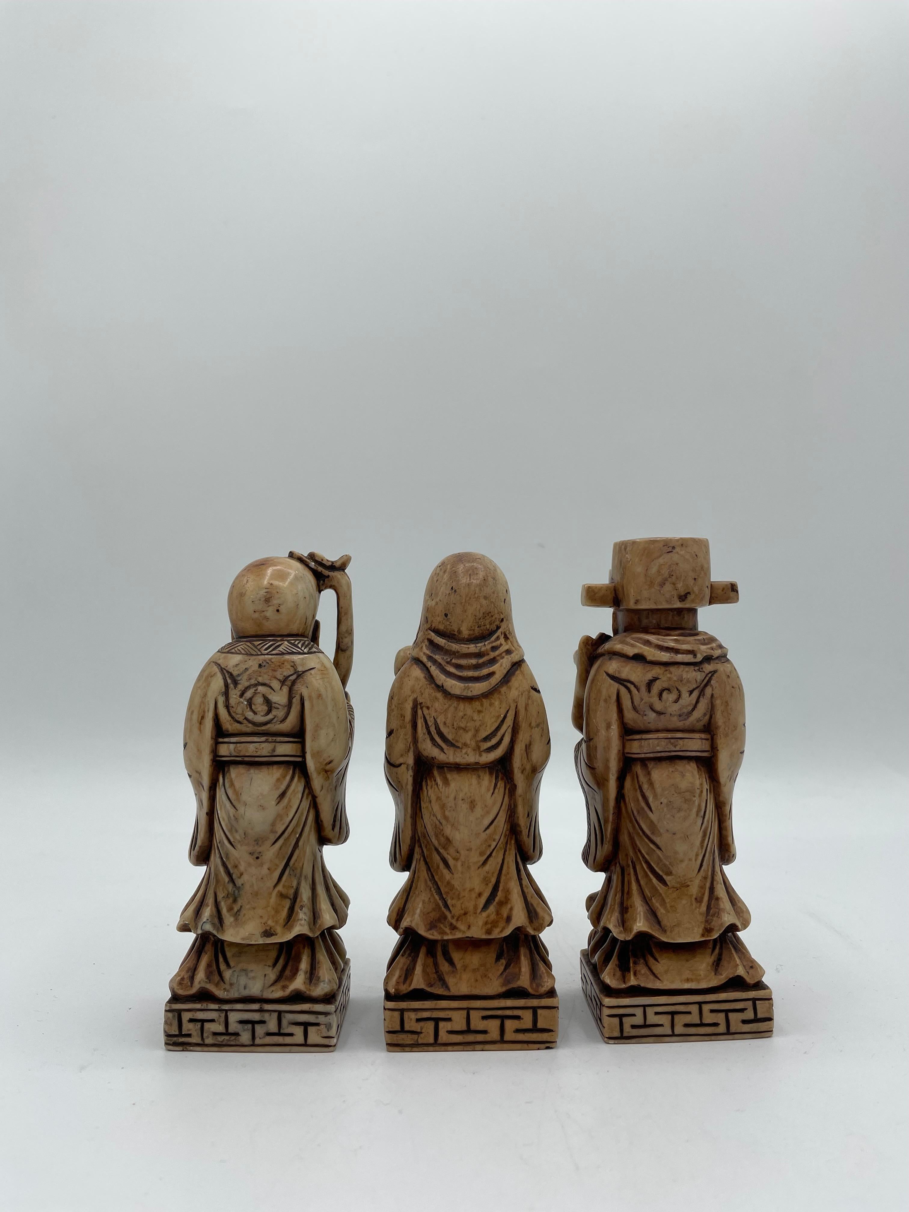 Antiquités - Sceaux des dieux en trois pierres 1950 en vente 3