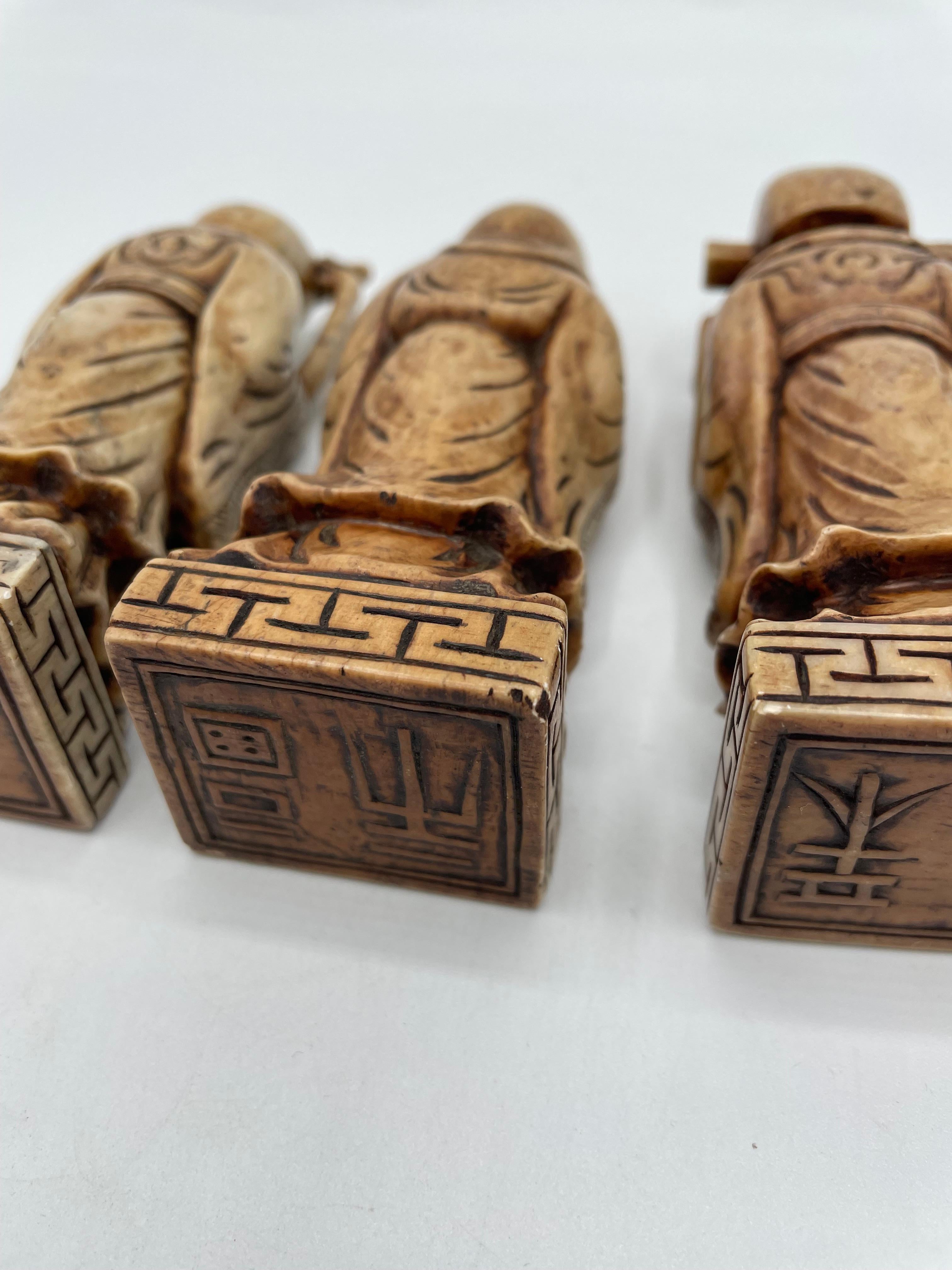 Antiquités - Sceaux des dieux en trois pierres 1950 État moyen - En vente à Paris, FR