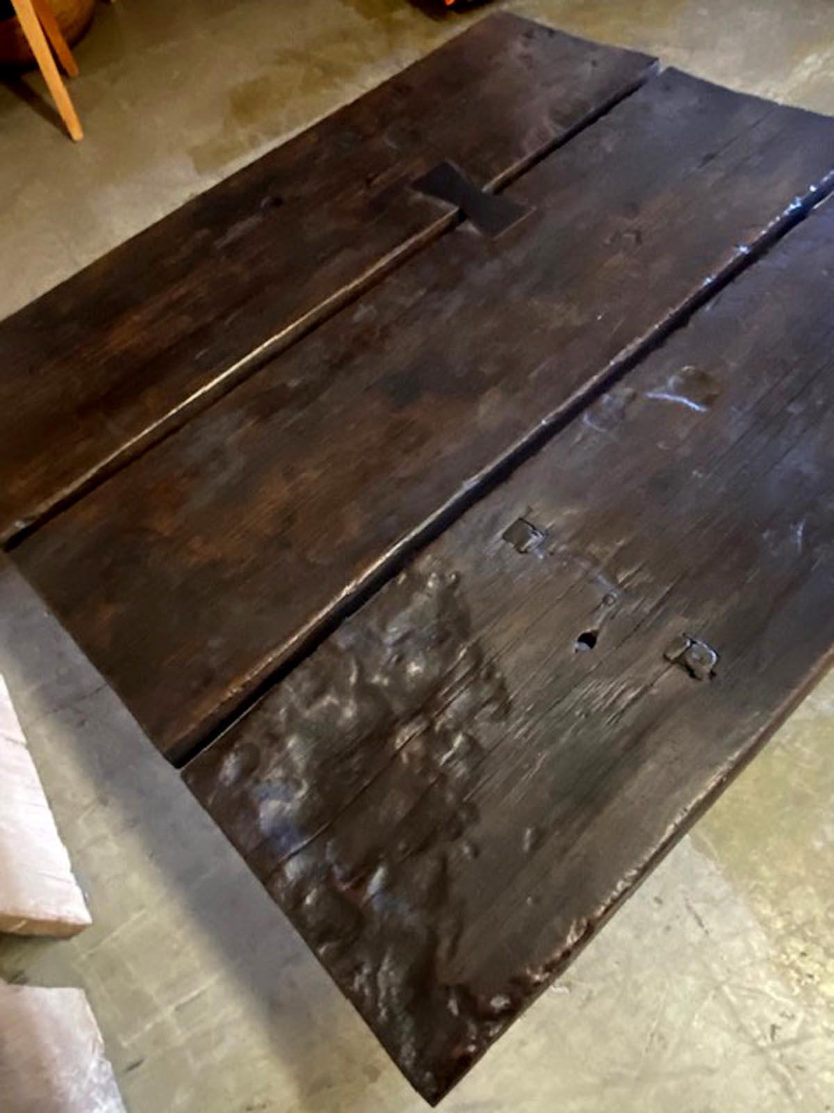 Antique Three Wide Board Coffee Table 2