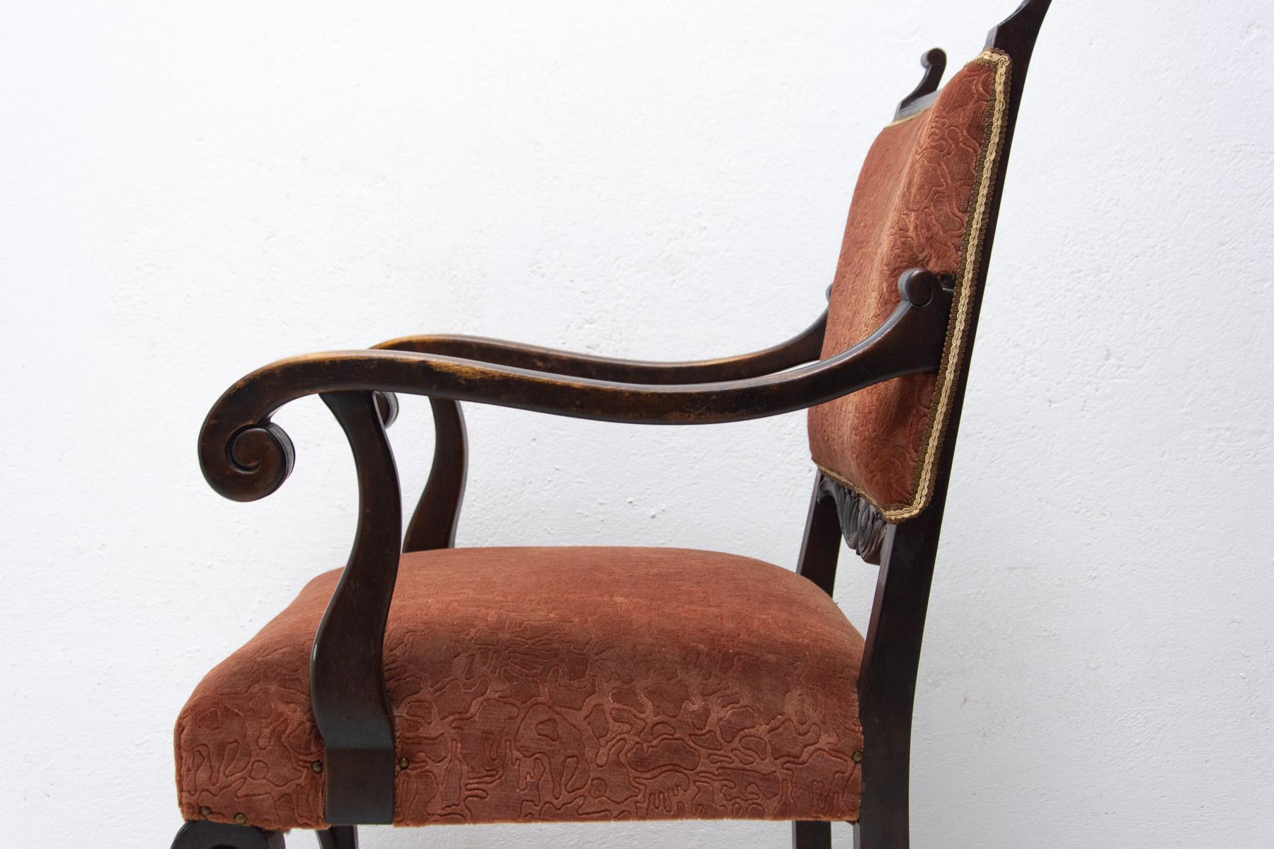 Fauteuil trône ancien de style Renaissance, 19e siècle en vente 2