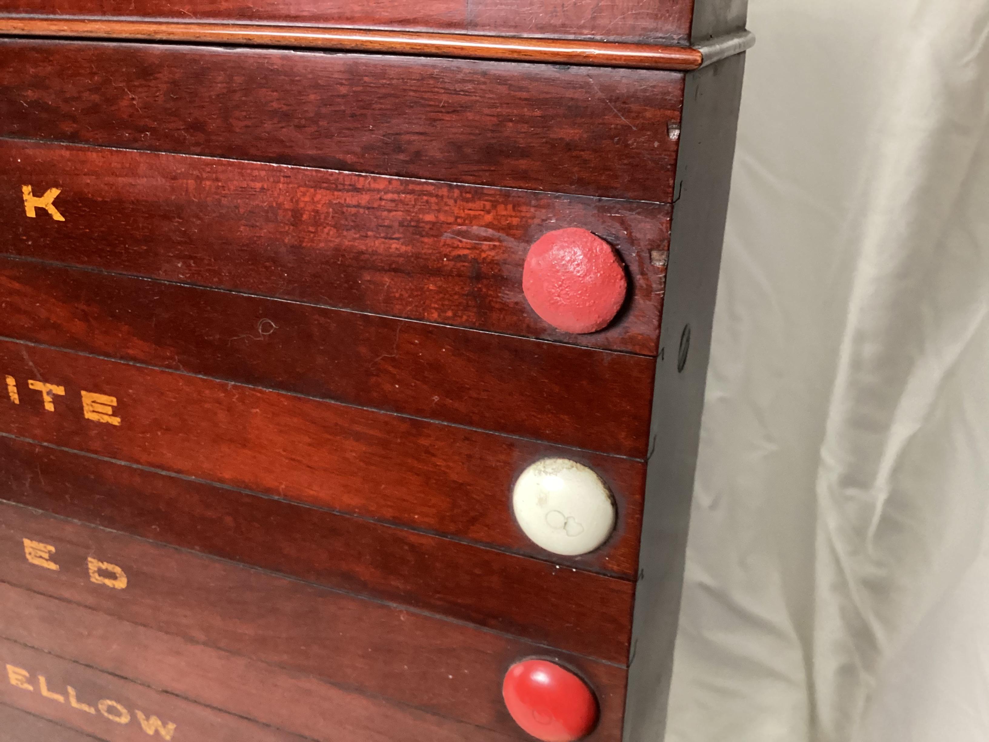 Antikes Thurston & Co Ltd Londoner Schnooker Billiards Scoreboard (Schiefer) im Angebot