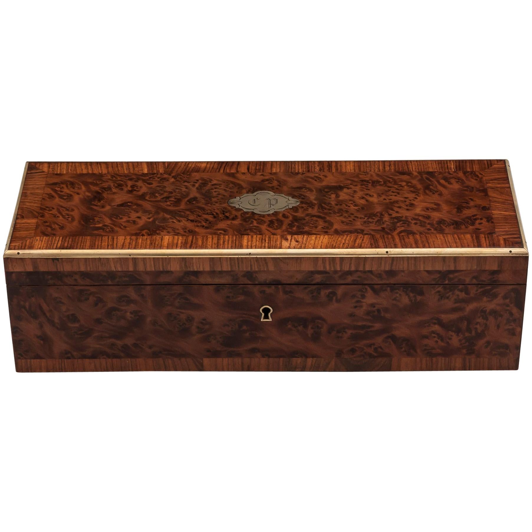 Antique Thuya Jewelry Box, 19th Century