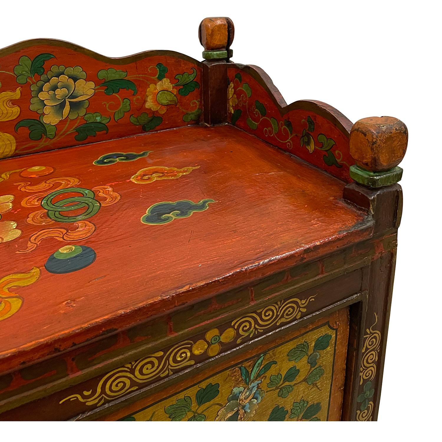 Antique Tibetan Altar Prayer Table, Side Table, Coffee Table 1