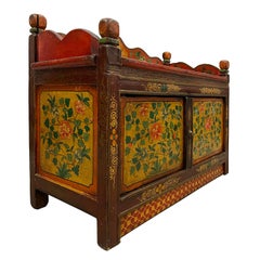 Table de prière tibétaine ancienne, table d'appoint, table basse