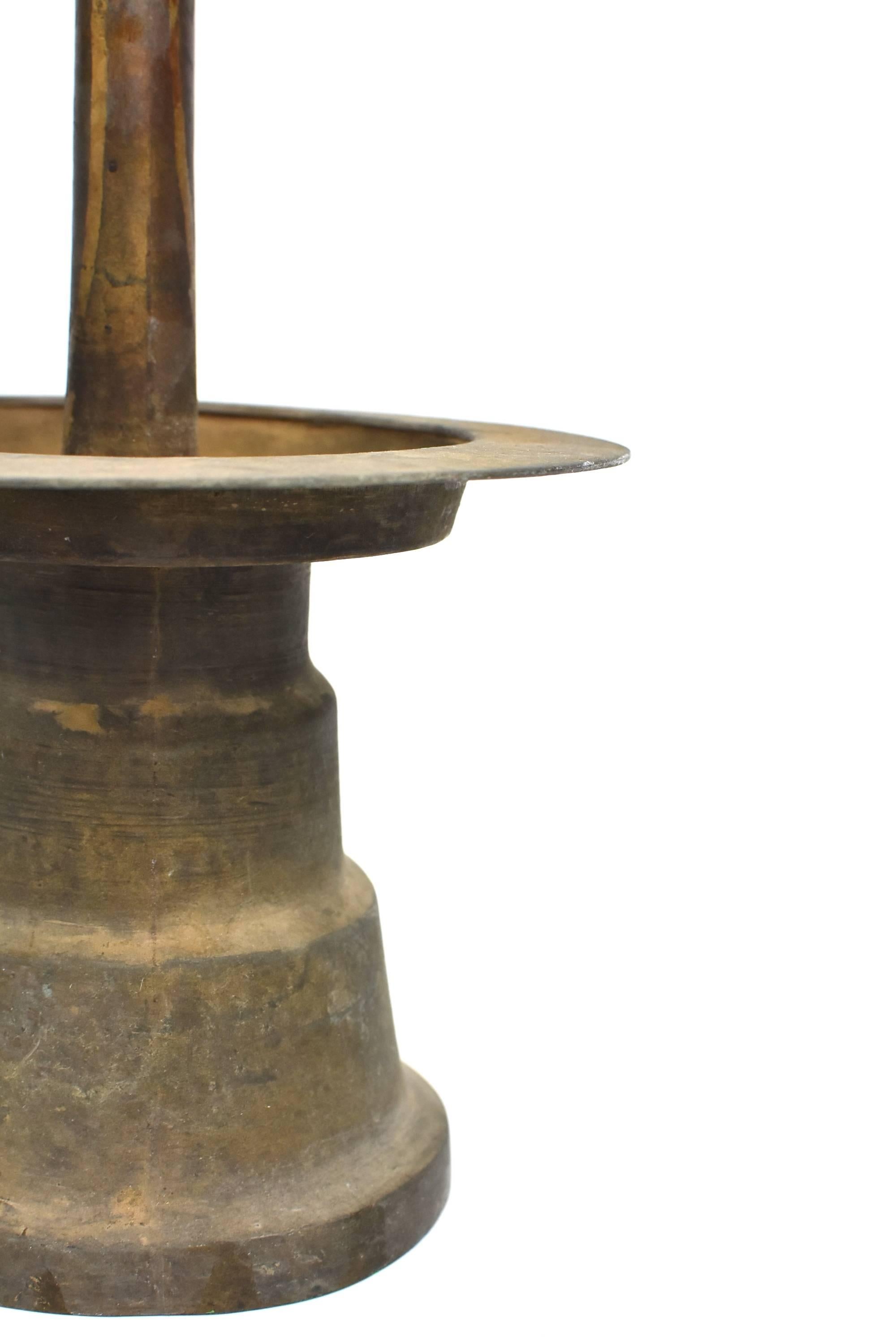 Antique Tibetan Bronze Oil Lamp 4